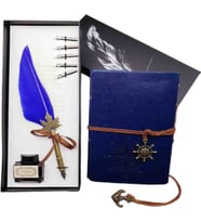 Divit Hokka Hat Sanatı Seti - Eskitme Sayfa ve Deri Kapaklı Defter, Kaligrafi & Osmanlı Tarzı Yazı Takımı, Özel Hediye Konsept Premium Seri