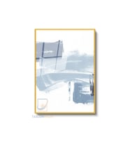Dikey Çerçeveli Cam Soyut 0019 Modern Ev Dekoru Duvar Sanatı Ev Ofis Tablosu (Altın)