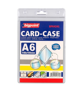 Bigpoint Kilitli Kart Poşeti Dikey A6 (105x148mm) x 10 Adet