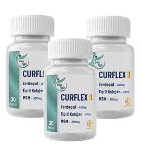 Curflex Tip 2 Kolajen, MSM, Zerdeçal 30 Kapsül - 3'lü