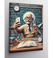 Kanvas Tablo Einstein Ve Bilimsel Çalışma