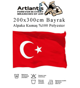 Bayrak 200x300 cm Türk Bayrağı Kumaş 1 Adet Alpaka Kumaş Bez Bayrak Kaliteli Türk Bayrağı Kırmızı Beyaz Bayrak (Kırmızı-Beyaz)