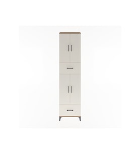 Hyperion Dolap 4 Raflı 2 Çekmeceli 4 Kapaklı 60x44x243 Çam-Aytaşı
