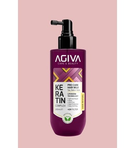 Agiva Keratin Saç Bakım Sütü 200 ml – Hızlı Saç Uzatma Destekli Saç Bakım