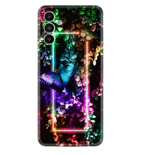 Samsung A23 A31 A32 A50 A51 A52 A53 A70 Kılıf Desenli Silikon Butterfly Neon 1684