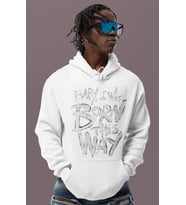 Lady Gaga Baby I Was Born This Way Şarkı Baskılı Unisex Oversize Şarkıcı Hoodie