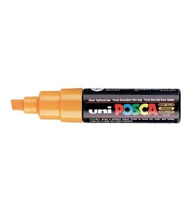 Uni Posca PC-8K Boyama Markörü 8 mm Kesik Uç PARLAK SARI 