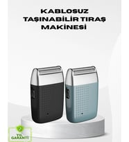 Kablosuz Şarjlı Sakal Tıraş Makinesi – Kuru Kullanım, Uzun Pil Ömrü