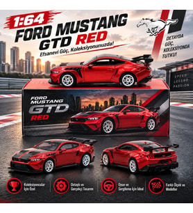 1/64 Ford Mustang GTD Red -(adet fiyatıdır)