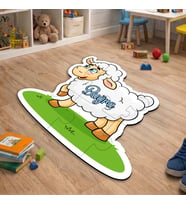 eJOYA Kişiye Özel Koyun Tasarımlı Puzzle Keçe Halı 116279