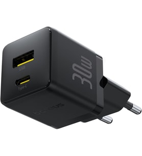 Lexroo Palm Hızlı Şarj C+U 30W EU Siyah