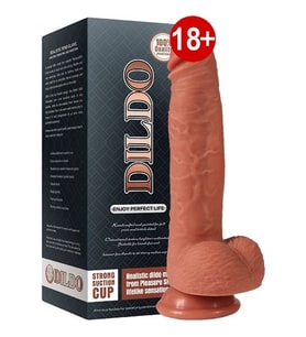 Dildo Series Leo 23 Cm Çift Katmanlı Ekstra Yumuşak Gerçekci Et Dokulu Realistik Penis