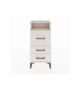 Arges Komodin Tek Raflı 3 Çekmeceli 44x30x96 Aytaşı-Aytaşı