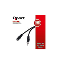 QPORT QPORT Q-ST10 3.5MM STEREO ERKEK - 2 RCA 10MT SES UZATMA KABLOSU