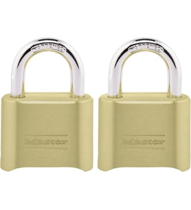 Master Lock Şifreli Kilit, İç Ve Dış Mekan Asma Kilit, Sıfırlanabilir Şifreli Dolap Kilidi, 2'Li Pak