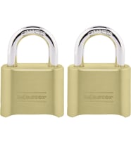 Master Lock Şifreli Kilit, İç Ve Dış Mekan Asma Kilit, Sıfırlanabilir Şifreli Dolap Kilidi, 2'Li Pak