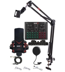 Midex GMX-1 Record Set Condenser Mikrofon Ses Kartı Canlı Yayın Paketi (Telefon ve PC)