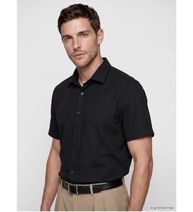 LCW BUSINESS Siyah Slim Fit Erkek Dokulu Gömlek