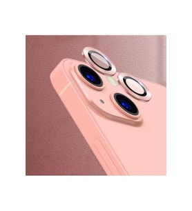 Apple iPhone 13 Mini Uyumlu Zore CL-07 Kamera Lens Koruyucu (Rose Gold Altın)
