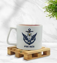 BK Gift Kişiye Özel Tekne Marin ve Denizcilik Tasarımlı Middle Kupa-1, Arkadaşa Hediye