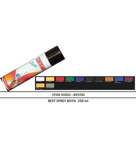 BİSİKLET SPREY BOYA BEST SPREY BOYA 250 ml 1.SINIF KIRMIZI