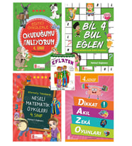 Ata 4.Sınıf Okuduğumu Anlıyorum + Neşeli Matematik Öyküleri + Bil Bul + Dikkat Akıl Zeka Oyunları (Beyaz)