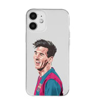 Iphone 12 Uyumlu Lionel Messi Tasarımlı Şeffaf Telefon Kılıfı