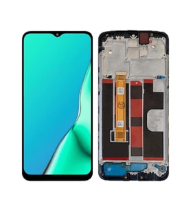 Oppo A9 2020 ile Uyumlu Lcd Ekran Dokunmatik Çıtalı Cph1937 Cph1939 (Siyah)