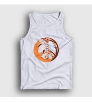 Presmono Unisex Beyaz Peace Fox Tilki Atlet 368078tt