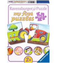 Ravensburger 73337 Puzzle Çiftlik, 9 X 2 Parça (Krem)