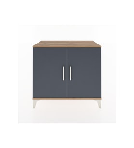Hyperion Şifonyer 2 Raflı 2 Kapaklı 88x44x80 Çam-Antrasit