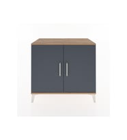 Hyperion Şifonyer 2 Raflı 2 Kapaklı 88x44x80 Çam-Antrasit