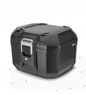 TR41 Siyah Motosiklet Arka Çanta 41 Litre Kapasiteli Top Case Motor Çanta Alümimyum