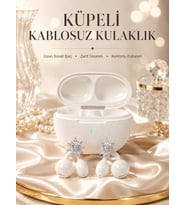 Yeni Nesil Küpeli Kablosuz Kulaklık Güçlü Bataryalı