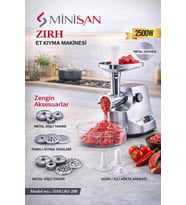 Minisan Zırh Et Kıyma Makinesı Paslanmaz Çelik Profesyonel Kolay Kullanım