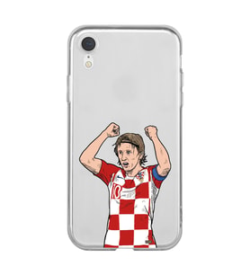 Iphone XR Uyumlu Luka Modric Tasarımlı Şeffaf Telefon Kılıfı