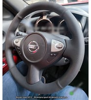 Nissan Juke 2011-2015 Araca Özel Direksiyon Kılıfı (NOKTA ALCANTRA) (Karışık)