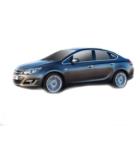 Opel Astra Uyumlu J Sedan Cam Çerçevesi 12 Parça Krom (Geniş) 2010 Ve Sonrası
