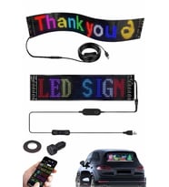 Mey İthalat® Cama Yapışan En Büyük Boy 16X96 Telefon Kontrollü Led Ekran Digital Araba Yazısı