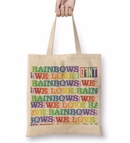 We Love Rainbows Bez Çanta Uzun Saplı