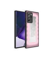 Samsung Galaxy Note 20 Ultra Uyumlu Kılıf Aynalı Desenli Kamera Korumalı Parlak Zore Mirror Kapak (Açık Pudra)