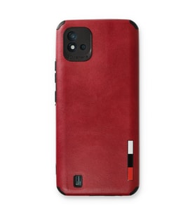 Realme C11 2021 Kılıf Loop Deri Silikon - Kırmızı