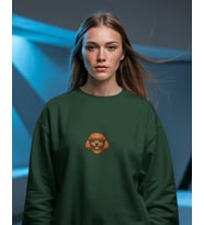 Toy Poodle Baskılı Kadın Sweatshirt – Minimal Sevimli Tasarım Regular Fit