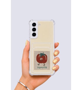 Samsung Galaxy S22 Kartlıklı Tomato Desenli Kılıf - ETC3243-8444