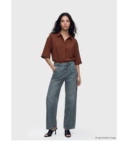 LCW Jeans İndigo Yüksek Bel Wideleg Kadın Jean Pantolon
