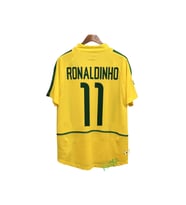 Nostalji Brezilya 2002 Dünya Kupası Finali Ronaldinho Profesyonel Iç Saha Retro Forması