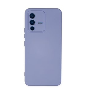 Vivo V23 5g Kılıf Nano İçi Kadife Silikon - Lila