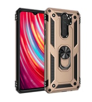 Xiaomi Redmi Note 8 Pro Kılıf Yüzüklü Zırh Tank Vega (Gold)