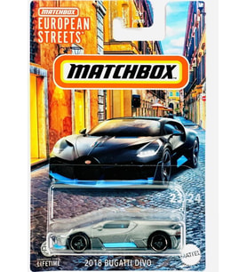 Matchbox European Streets 2018 Bugatti Divo - HVV44
