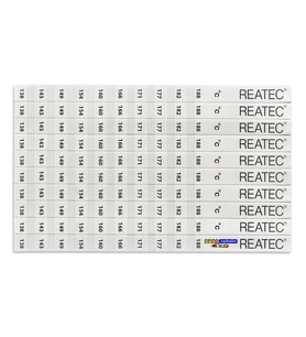 REATEC Sıcaklık Ölçüm Etiketi Isı Ölçer Ölçüm Aralığı 138 °c - 188 °c (10ADET)